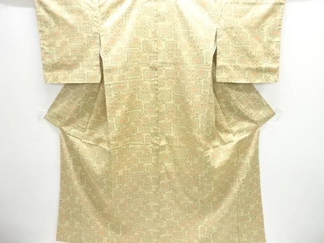 JAPANESE KIMONO / OMESHI / NISHIJIN-ORI / UNUSED / WOVEN FLOWER
